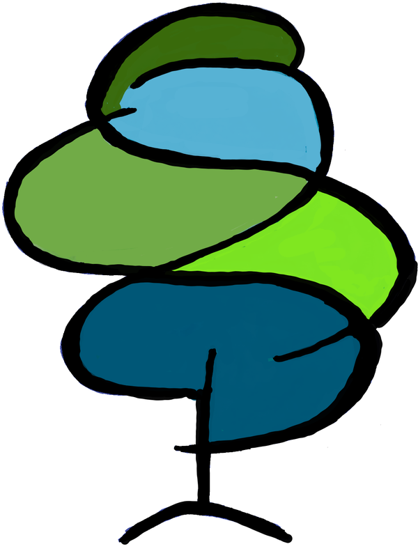 Logo, Bild eines gemalten Baumes