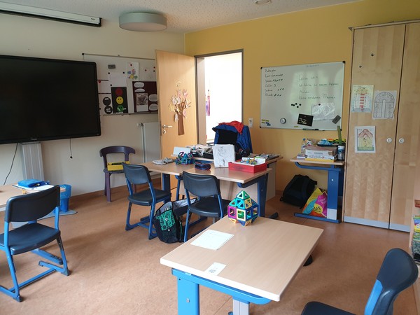 Klassenraum der Primarstufe in der TK Bottrop