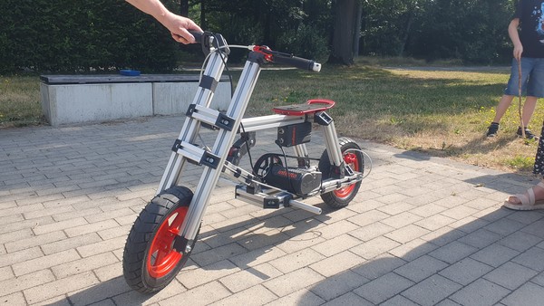 Das während der Projekttage gebaute E-Bike.